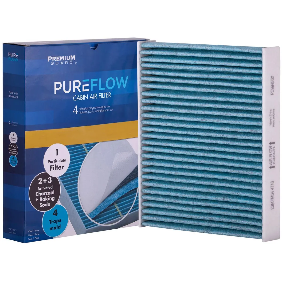 Pureflow 2025 Toyota Prius Prime Cabin Air Filter With Antibacterial Technology, Pc99456x 2