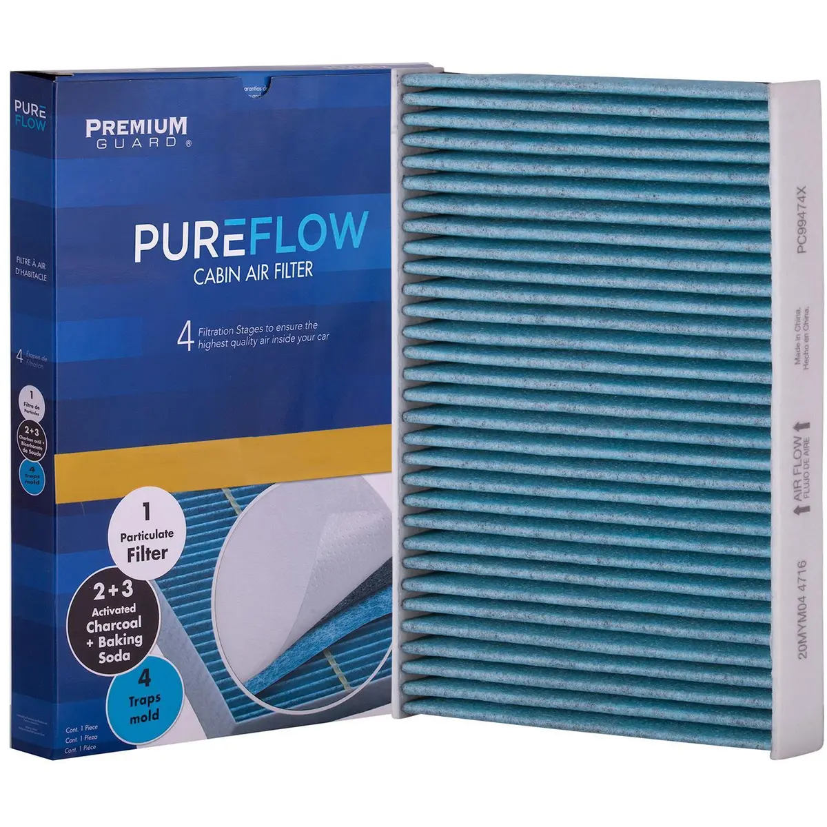 Pureflow 2024 Lexus Ls500 Cabin Air Filter With Antibacterial Technology, Pc99474x 2