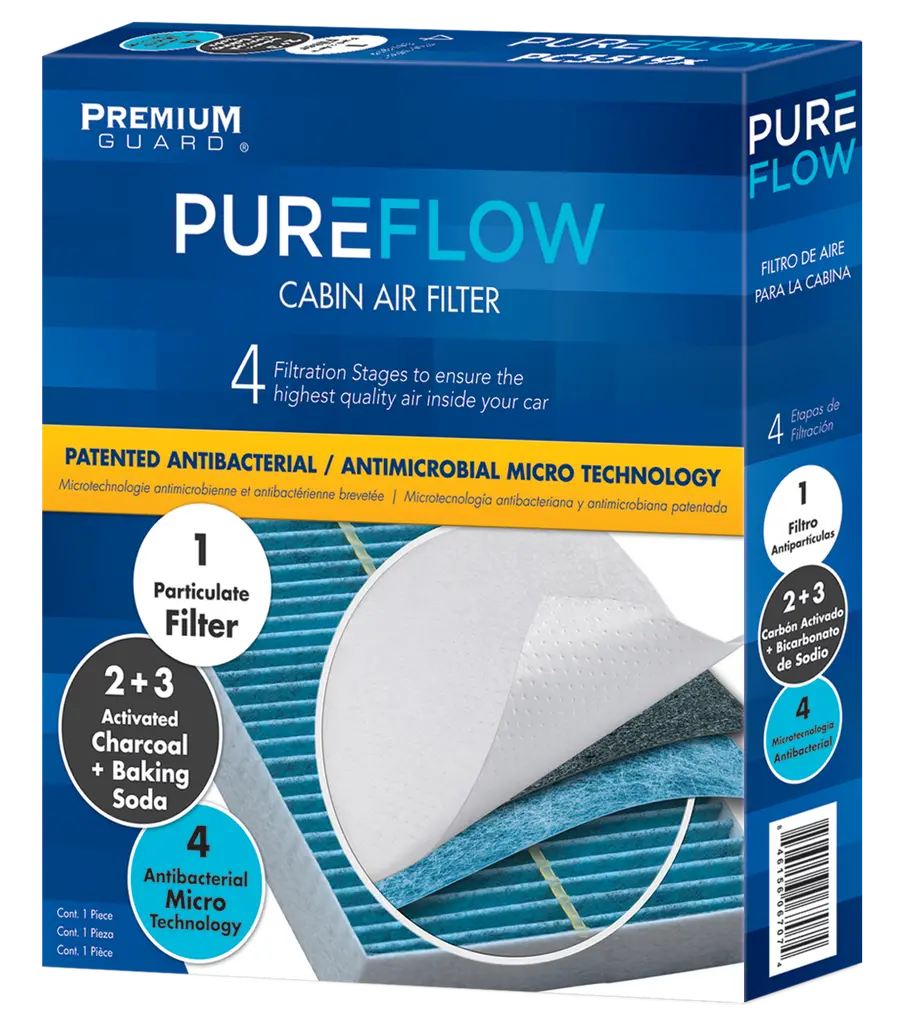 Pureflow 2013 Porsche 911 Cabin Air Filter With Antibacterial Technology, Pc4202x 1