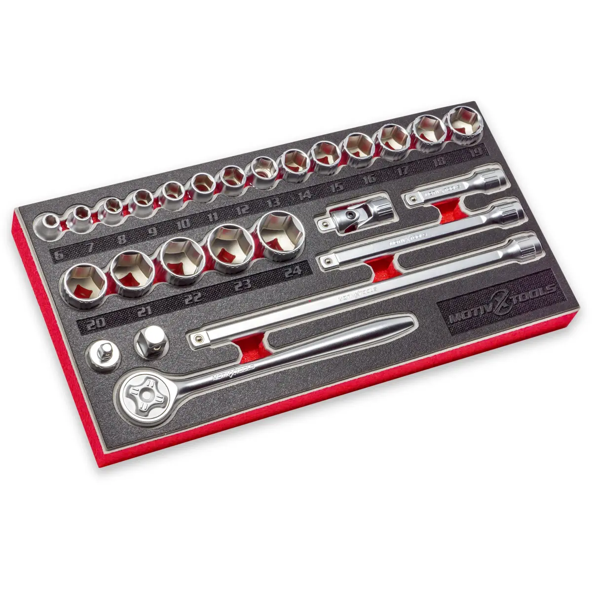 3/8" Drive Metric Socket And Ratchet Set - 26 Pc 1