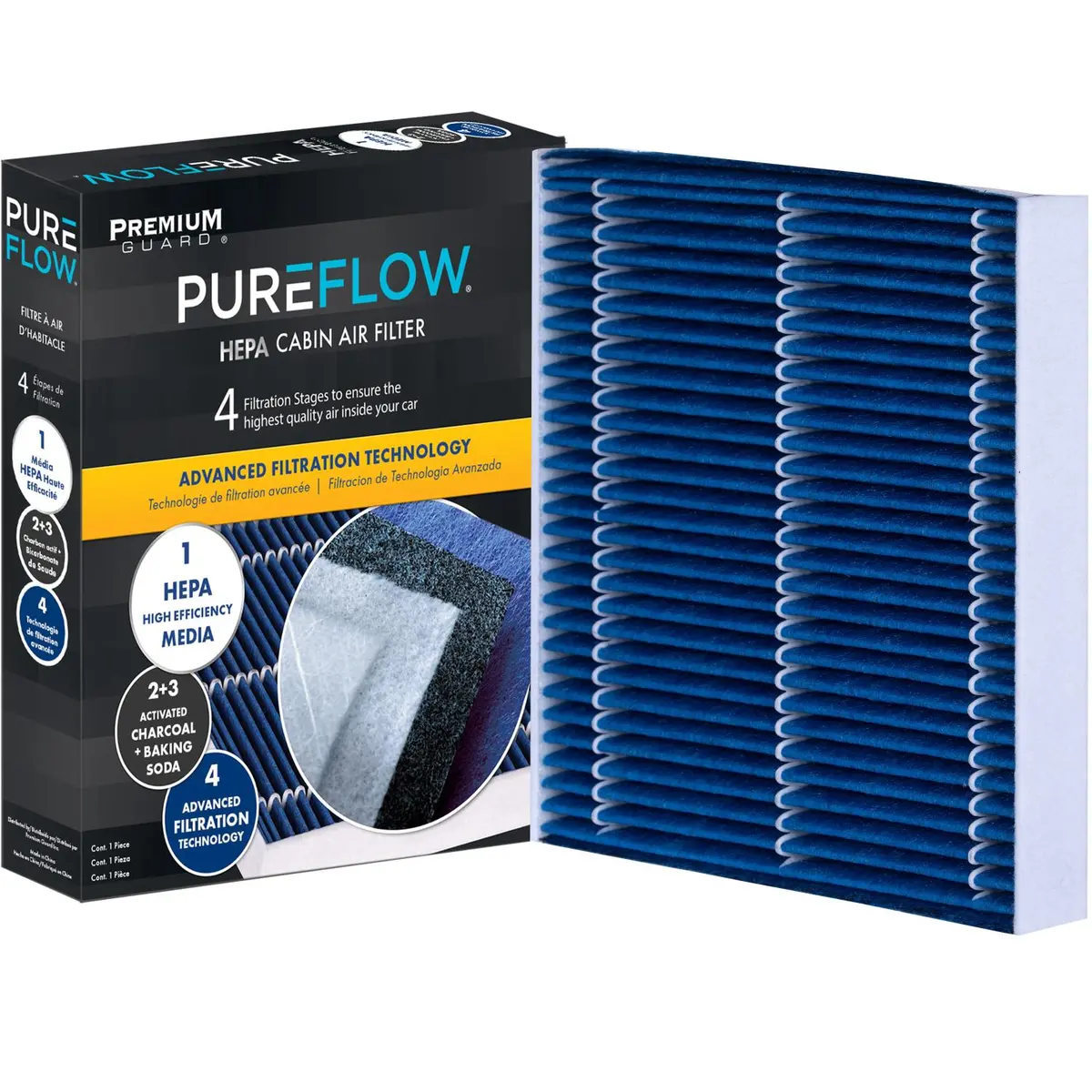 Pureflow 2015 Nissan Np300 Cabin Air Filter With Hepa And Antibacterial Technology, Pc5530hx 2