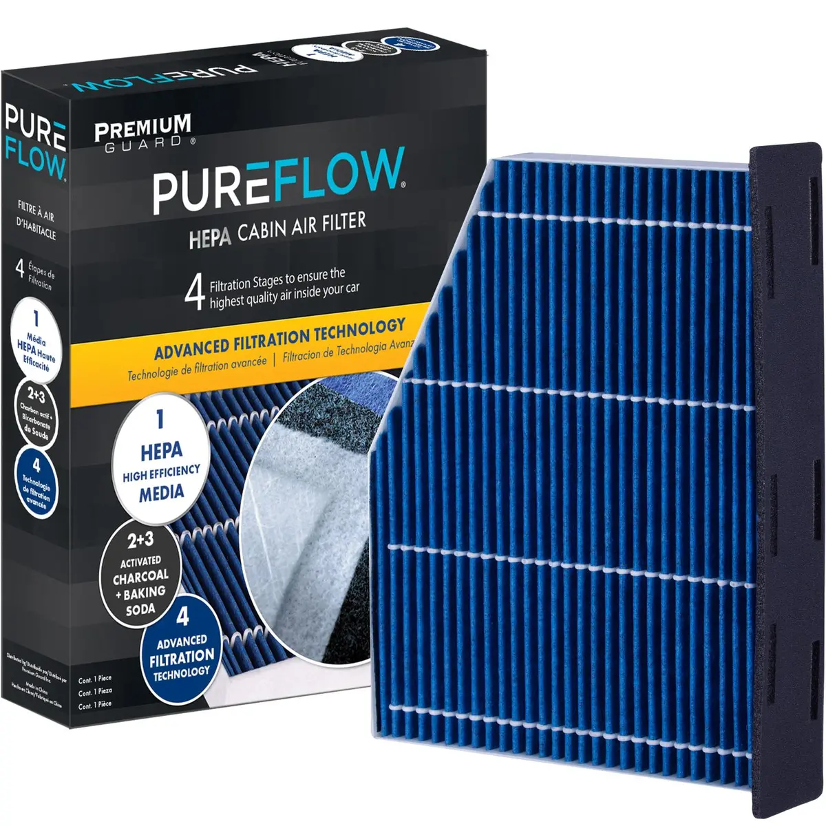 Pureflow 2012 Seat Freetrack Cabin Air Filter With Hepa And Antibacterial Technology, Pc5586hx 1