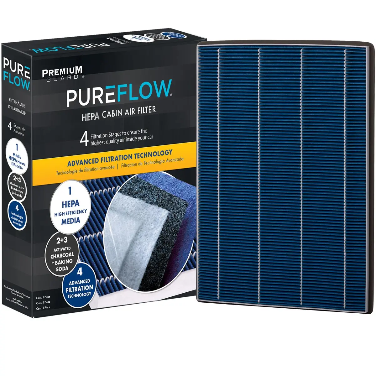 Pureflow 2027 Mercedes-Benz Eqe Amg Suv Cabin Air Filter With Hepa And Antibacterial Technology, Pc99878hx 2