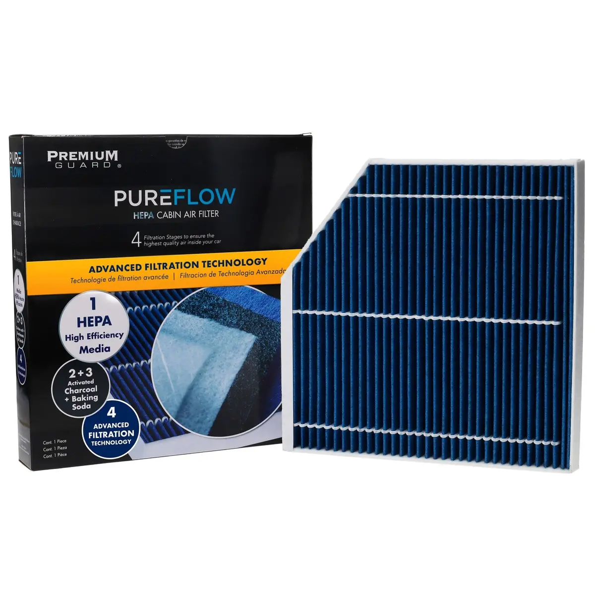 Pureflow 2012 Audi A7 Quattro Cabin Air Filter With Hepa And Antibacterial Technology, Pc4439hx 1