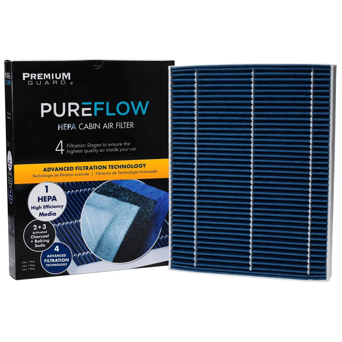 Pureflow 2024 Volkswagen Transporter Cabin Air Filter With Hepa And Antibacterial Technology, Pc5762hx 1