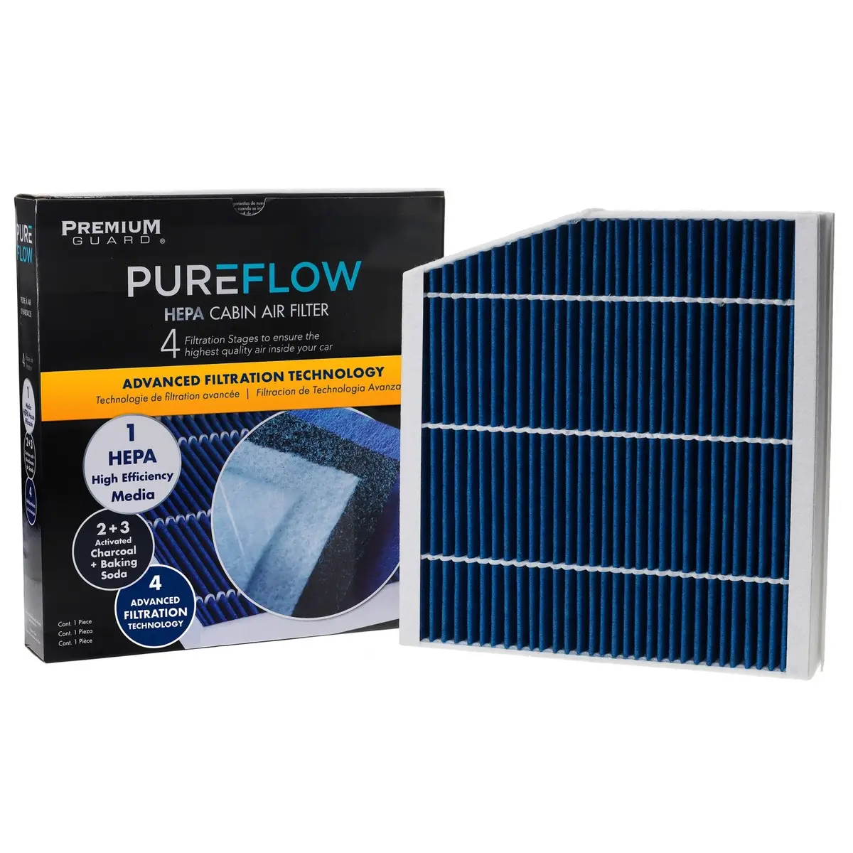 Pureflow 2016 Mercedes-Benz Cla180 Cabin Air Filter With Hepa And Antibacterial Technology, Pc99011hx 1