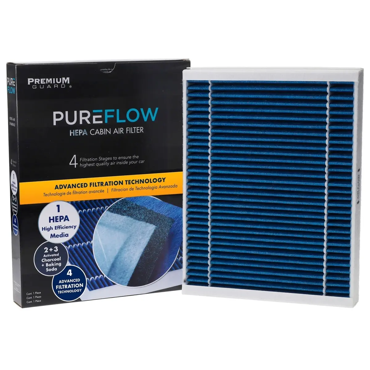 Pureflow 2027 Mercedes-Benz G580 Cabin Air Filter With Hepa And Antibacterial Technology, Pc99164hx 1
