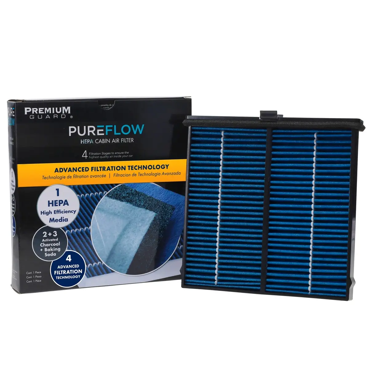 Pureflow 2018 Toyota Yaris Ia Cabin Air Filter With Hepa And Antibacterial Technology, Pc99195hx 1