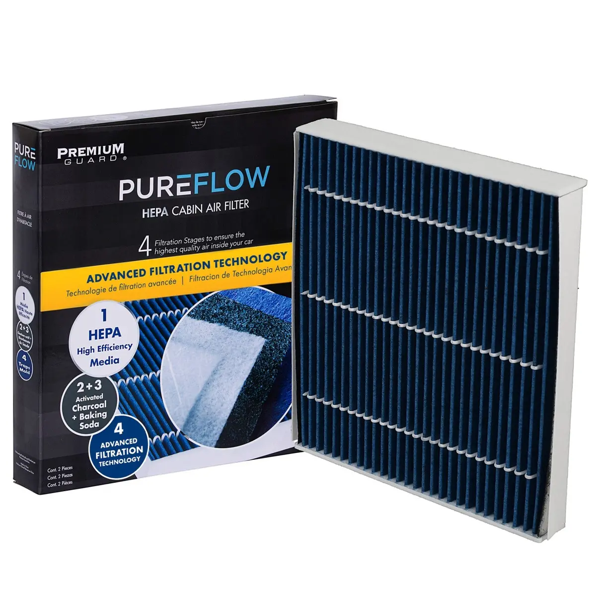 Pureflow 2020 Toyota C-Hr Cabin Air Filter With Hepa And Antibacterial Technology, Pc99266hx 1