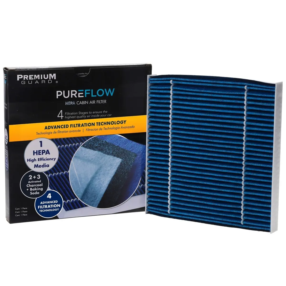 Pureflow 2027 Mitsubishi Mirage G4 Cabin Air Filter With Hepa And Antibacterial Technology, Pc9938hx 1