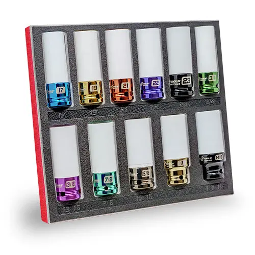 11Pc Metric Non-Marring Lug Nut Socket Set 1