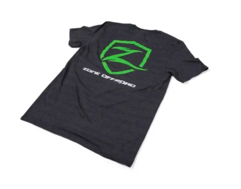 Zone Offroad Charcoal Gray Cotton T-Shirt – Premium Fit With Embroidered Logo, Size 2Xl 1