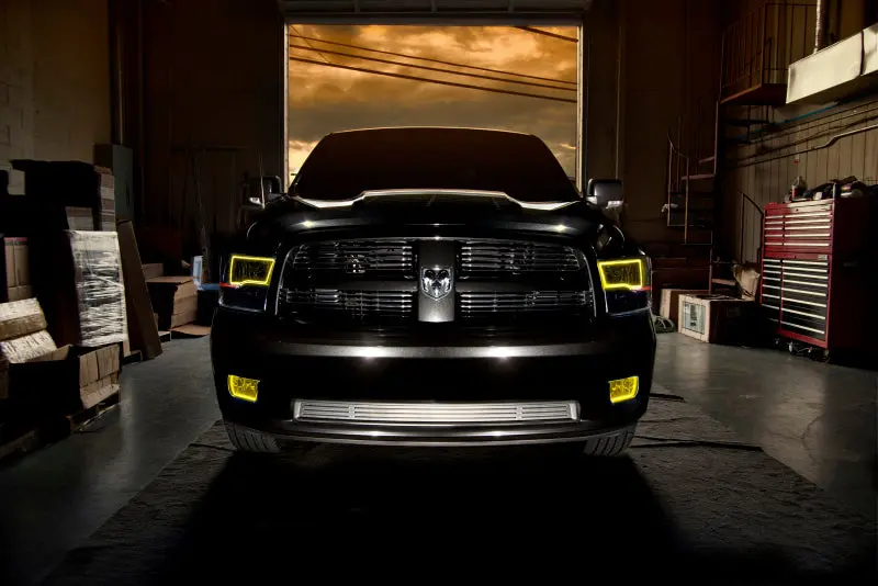 Oracle Colorshift Led Headlights For 2009–2017 Ram 1500 Trx – Quad Configuration, Black Housing, Bc1 Controller Included 2