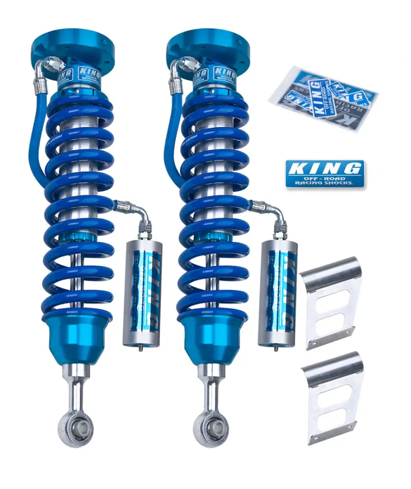 King Shocks 2.5-Inch Front Coilover Kit With Remote Reservoir For 2007+ Toyota Tundra 1