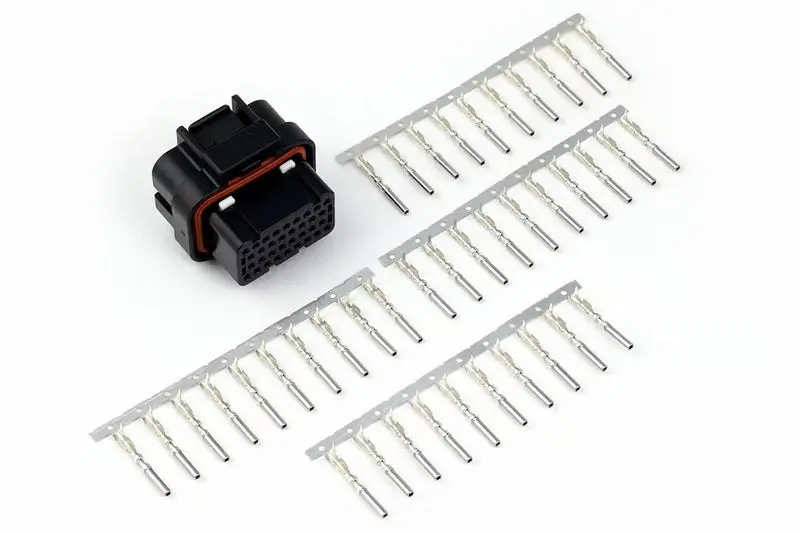 Haltech Amp34 Superseal Connector – 34-Pin, 4-Row Keyed Plug With Pins (Key 2) 1