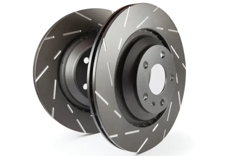 Ebc Rear Slotted Rotors For 2018+ Ford F-150 2.7L Twin-Turbo 2Wd With Electric Parking Brake 1