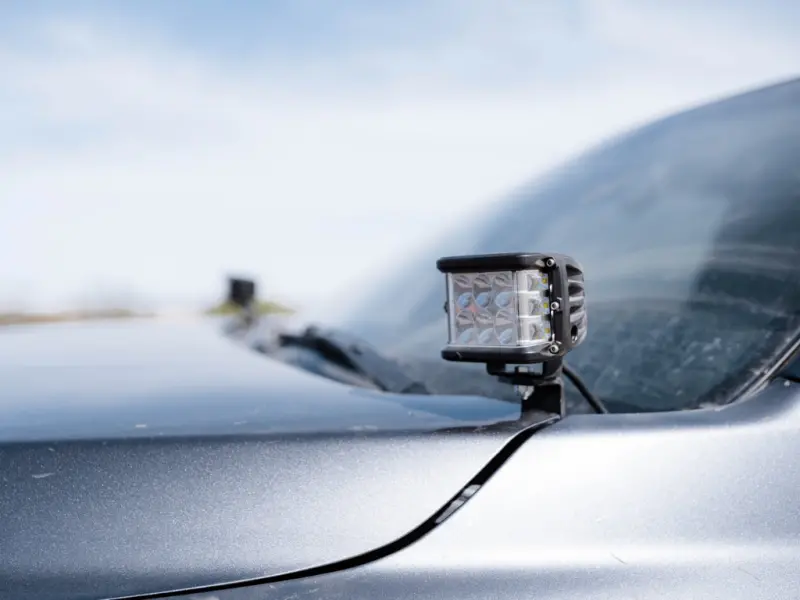 Cali Raised Low-Profile Ditch Light Mounts For 2016–2023 Toyota Tacoma – Switchless Installation 1