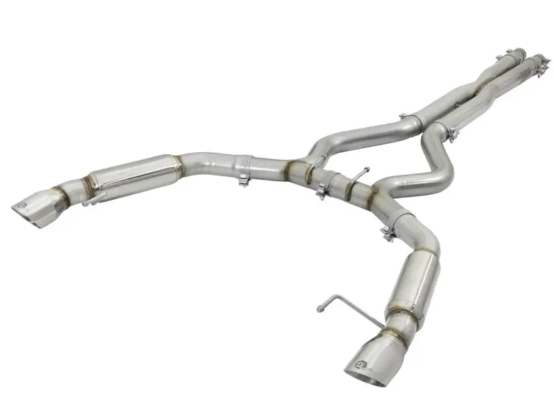 Afe Machforce Xp Cat-Back Exhaust System For 2015–2017 Ford Mustang V6/V8 – 3-Inch Tubing, Polished Tips 1