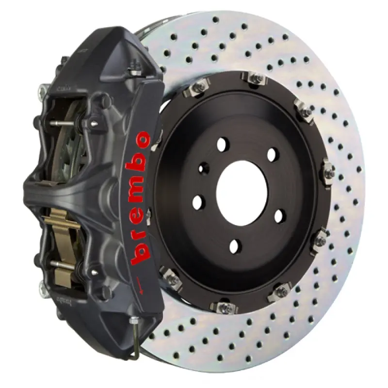 Brembo Gts Front Big Brake Kit For 2009–2011 & 2012+ Nissan Gt-R – 6-Piston Calipers, 405X34Mm Drilled Rotors 1