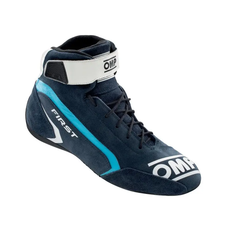 Omp First Racing Shoes – Fia 8856-2018 Certified, My2021 Blue/Cyan Colorway, Size 47 1