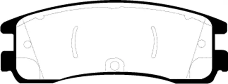Ebc Greenstuff Rear Brake Pads For 2008–2009 Buick Allure (Canadian Market) – 5.3L V8 1
