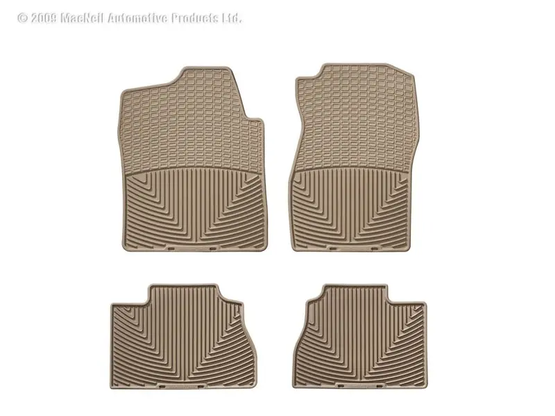 Wt Rubber Floor Mats – Rear Fitment, Tan Color 1