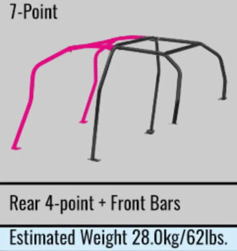 Cusco Chromoly Roll Cage 6 Point 4 Passenger Through Dash 2015 Subaru Wrx / Sti (S/O / No Cancel) 1