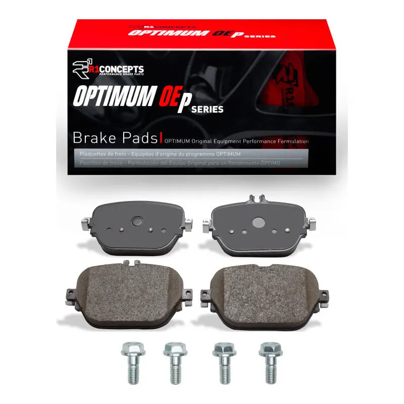 R1 Optimum Oe-Style Brake Pad & Hardware Kit For 2017–2023 Mercedes-Benz E400 – Rear Axle 1