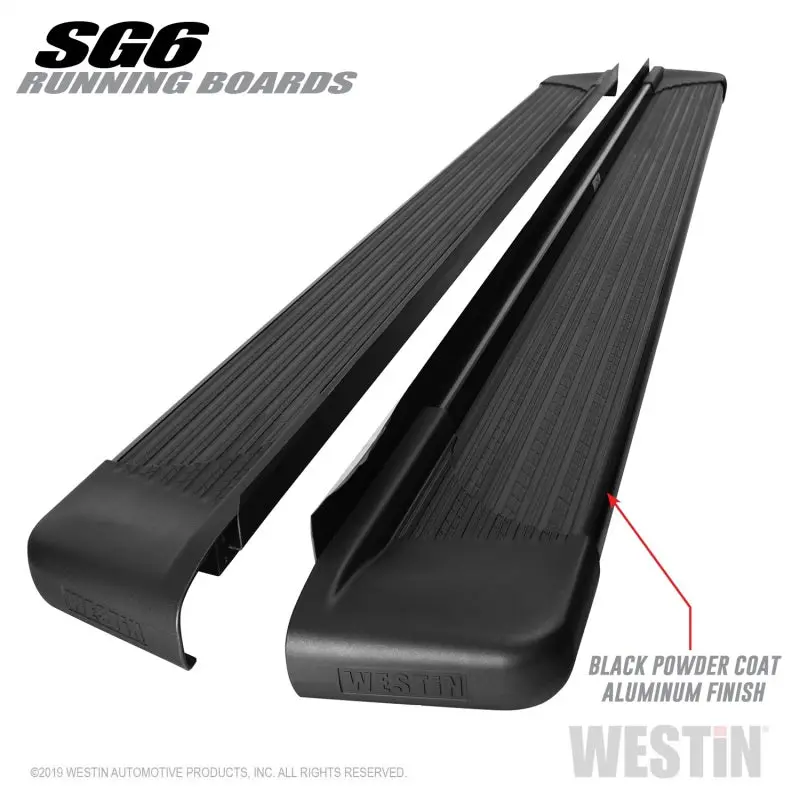 Westin Sg6 Black Anodized Aluminum Running Boards — 85.5-Inch Length 1