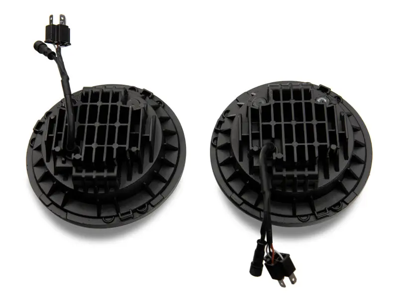 Raxiom Axial 7-Inch Led Headlights With Rgb Halo Rings For Jeep Wrangler Tj/Jk (1997–2018) 2