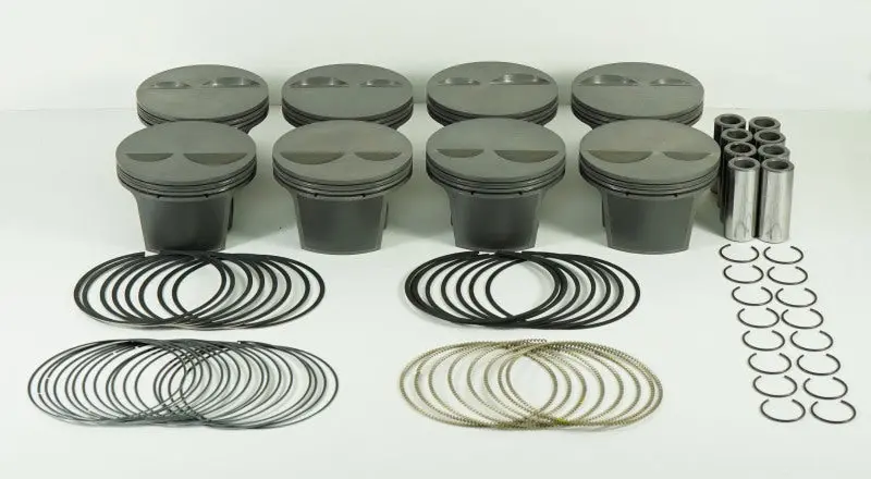 Mahle Ms Forged Piston Set For 358Ci Small-Block Chevy – 4.030" Bore, 3.500" Stroke, 5.700" Rod, -2Cc Dome, 10.8:1 Cr (8-Piece) 1