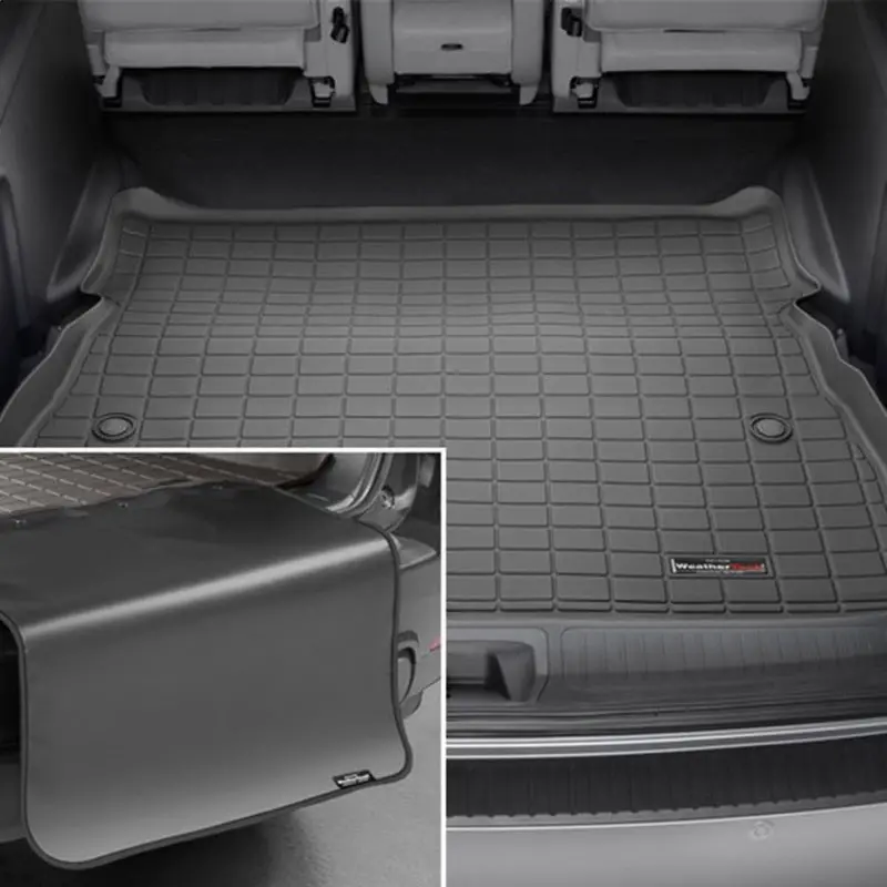 Weathertech Hp Seatback Cargo Liner With Bumper Protector For 2022–2023 Ford Explorer (Including St And Hybrid Trims) – Black 1