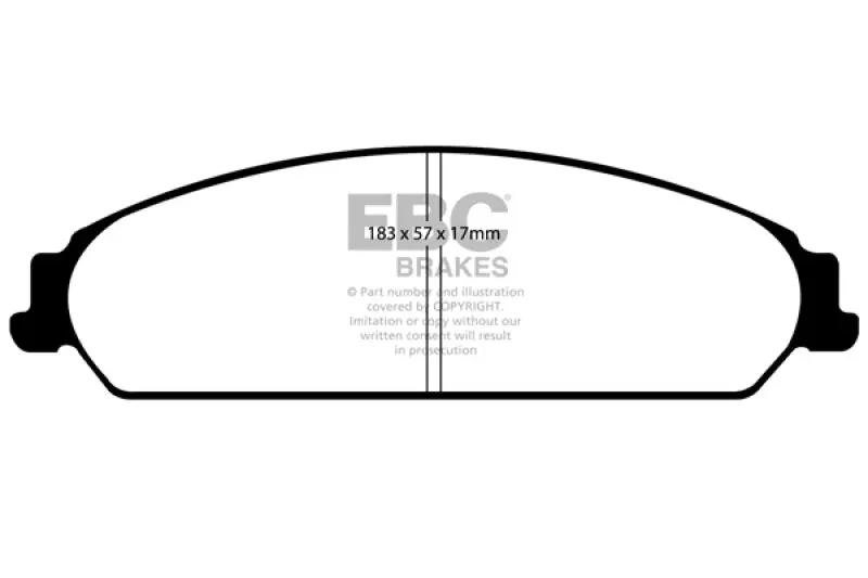 Ebc Ultimax2 Front Brake Pads For 2013–2014 Chrysler 200 3.6L V6 1