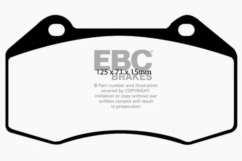 Ebc Redstuff High-Performance Front Brake Pads For 2007–2008 Chevrolet Cobalt Ss 2.0L Supercharged 1