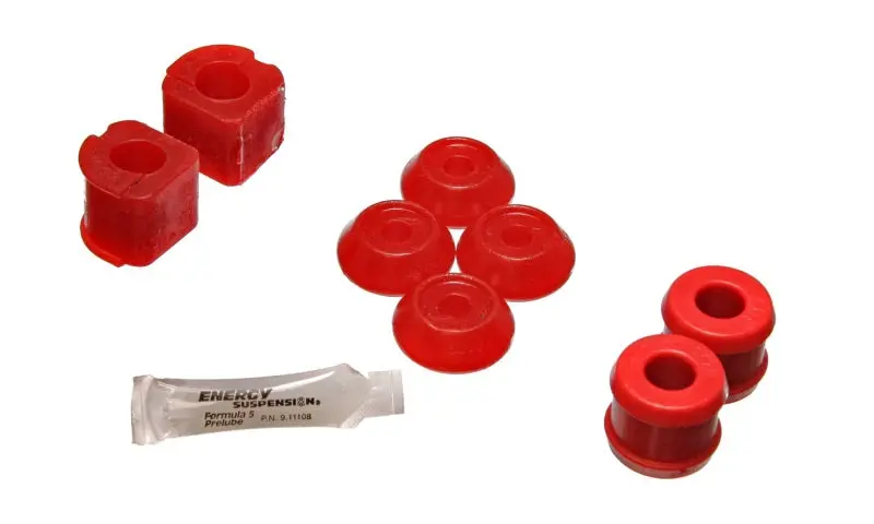 Energy Suspension Red Polyurethane Sway Bar Bushings – 19Mm Front Fitment For 1985–1992 Vw Jetta Ii And 1993–1999 Cabrio/Golf Iii 1