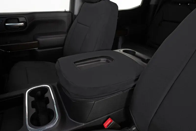 Covercraft Endura Precisionfit Seat Covers — Front Row, Black/Black, For 2014–2021 Toyota Tundra 1