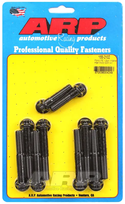 Arp 12-Point Intake Manifold Bolt Kit For Ford Fe Engines – High-Strength Steel 1