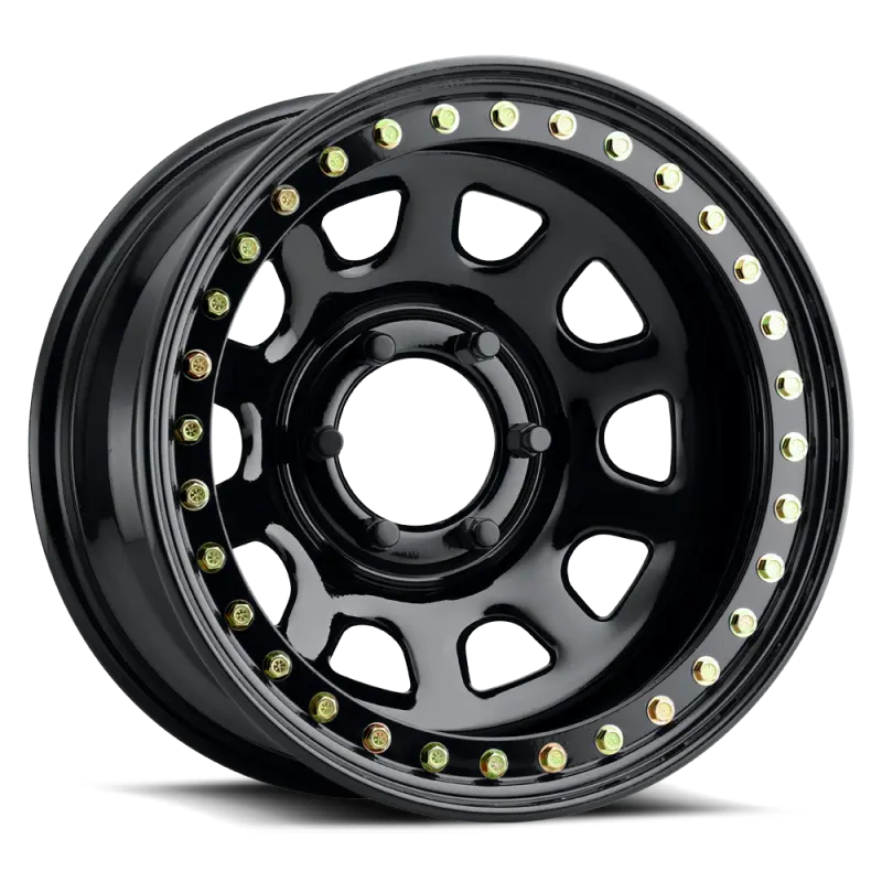 Raceline Rt51 Daytona Rock Beadlock Wheel – 17X9", 6X139.7Mm, -38Mm Offset, 107.95Mm Bore, Gloss Black Finish 1