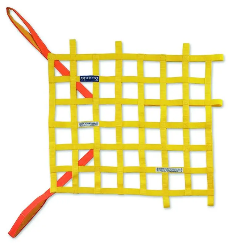 Sparco Fia-Certified Red Window Net For Racing Safety 1
