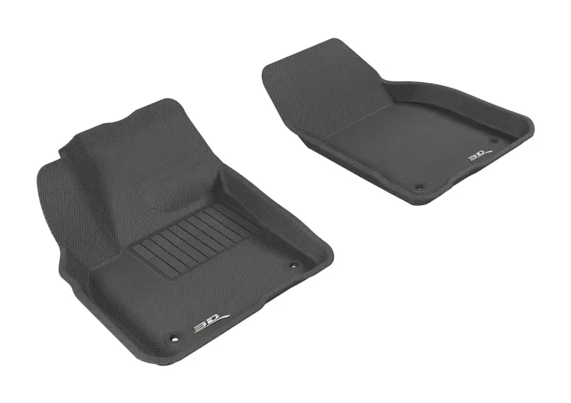 3D Maxpider Custom Fit Floor Mats For 2007–2013 Volvo C30 – Kagu Design, Black 1