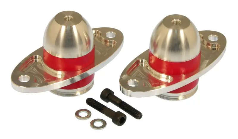 Prothane Bullet-Style Motor Mounts For 2005–2006 Ford Mustang – Red Polyurethane 1
