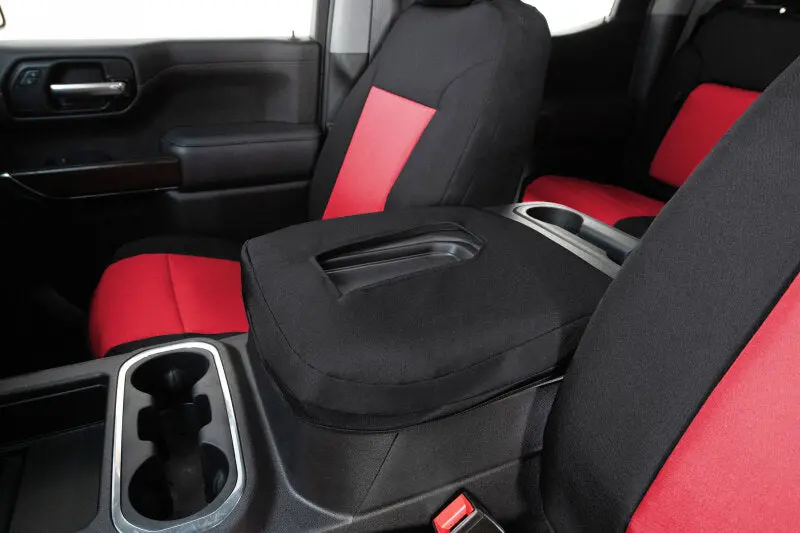 Covercraft Precisionfit Red/Black Front Row Seat Covers For 2018–2024 Chevrolet Equinox & Gmc Terrain 1