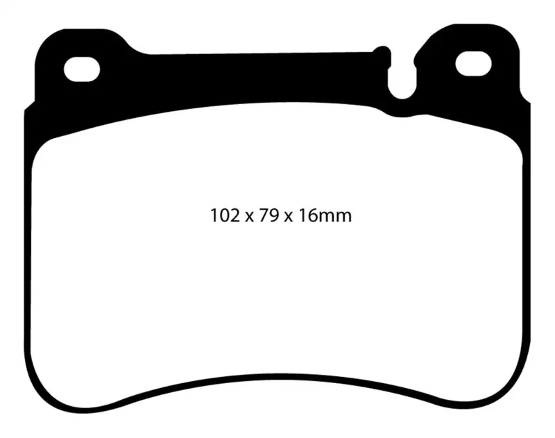 Ebc Redstuff Front Brake Pads For 2005–2007 Mercedes-Benz C230 Sport Sedan (W203) 1