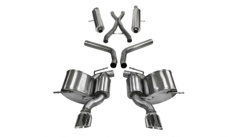Corsa Polished Sport Cat-Back Exhaust For 2012–2014 Jeep Grand Cherokee 6.4L V8 2