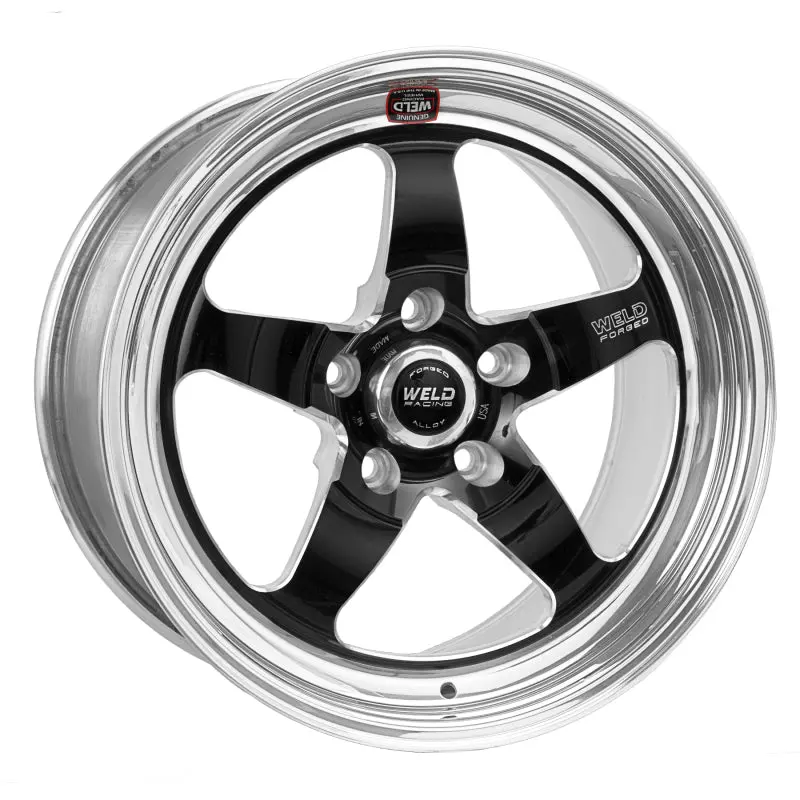 Weld S71 18X10 Black Forged Wheel – 5X4.75 Bolt Pattern, 5.7-Inch Backspace, Medium Pad Finish 1