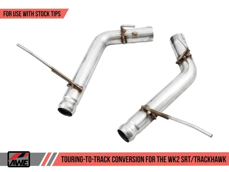 Awe Tuning Touring-To-Track Exhaust Conversion Kit For 2020 Jeep Grand Cherokee Srt And Trackhawk (Stock Tip Compatible) 1