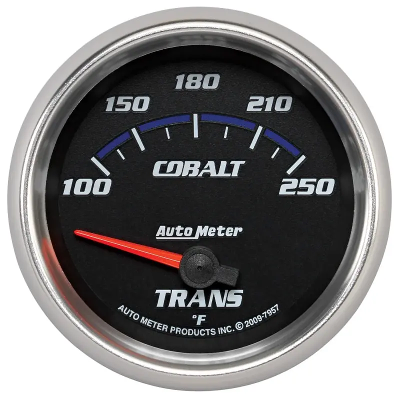 Autometer Cobalt Series Transmission Temperature Gauge – 66.7Mm (2-5/8") Diameter 1