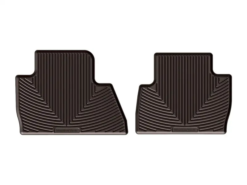 Weathertech Rear Rubber Floor Mats For 2017+ Mercedes-Benz E-Class – Rich Cocoa Color 1