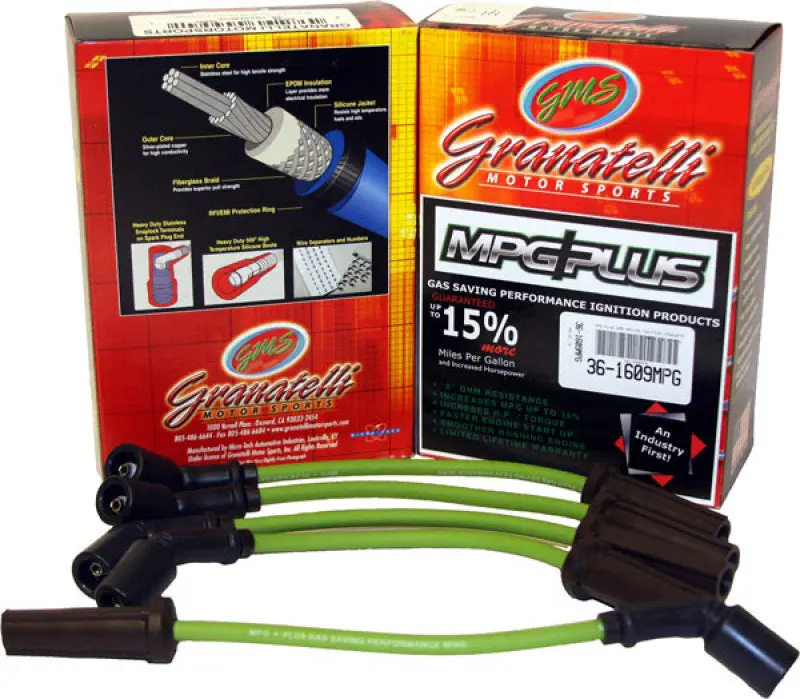 Granatelli Mpg Plus Ignition Wire Set For 1998–2003 Chevrolet Compact Trucks & Blazers – 4-Cylinder 2.2L Engine 1