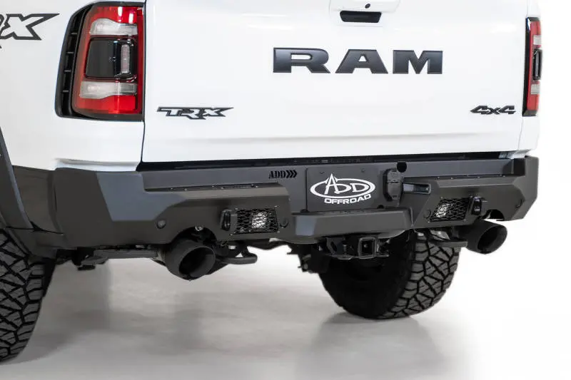 Addictive Desert Designs Stealth Fighter Rear Bumper For 2021 Dodge Ram 1500 Trx – Hammer Black Finish 1